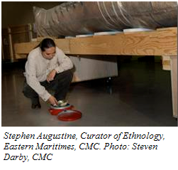 Stephen Augustine, Curator of Ethnology, Eastern Maritimes, CMC. Photo: Steven Darby, CMC