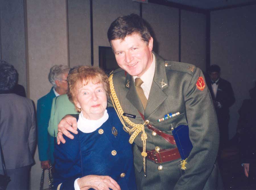 Eva with Aide to President of ireland
