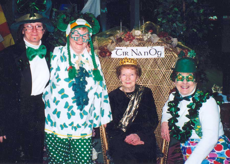 Eva in the thick of Irish celebrations!