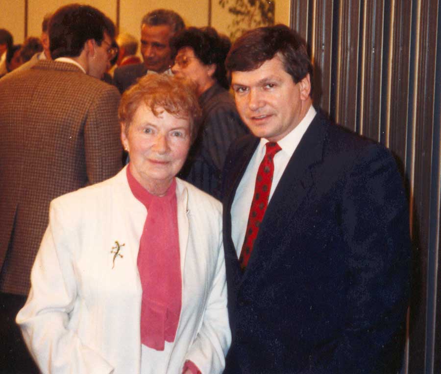 Eva with Frank McKenna