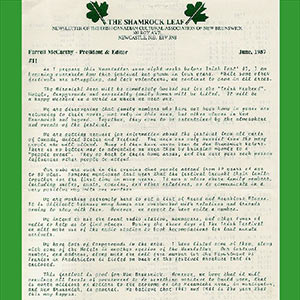 Jun 1987 Shamrock Leaf