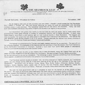 Nov 1987 Shamrock Leaf